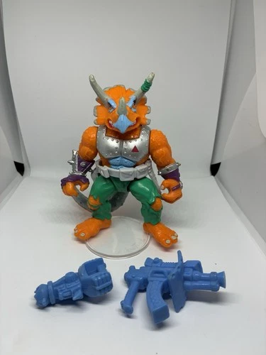 Triceraton 100% Complete Teenage Mutant Ninja Turtle TMNT Playmates 1990 Vintage