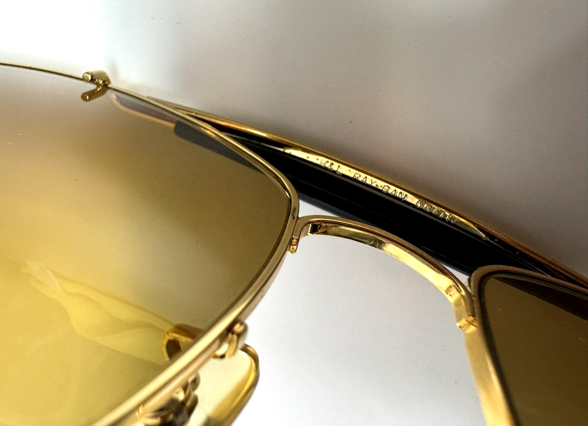 Ray Ban B&L USA Chromax Series Driving 58-17 Gold Sunglasses W1699