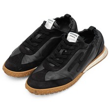 Zapatillas HERMES Talla 41 Hombre Jet H Signature Gamuza x Cuero Liso Negras
