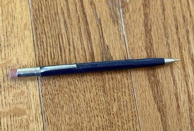 SCRIPTO Thinline Dark Blue Vintage Mechanical Pencil School Nostalgia