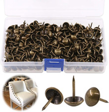 300Pcs 7/16" in Diameter Antique Upholstery Tacks Furniture Nails Pins Kit fo