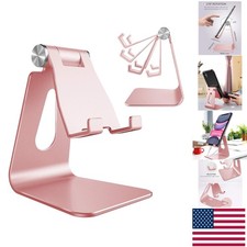 Universal Multi-Angle Phone Stand in Rose Gold - Compatible with All Smartphones