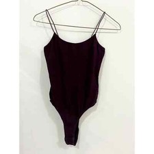 Wine spaghetti Strap Bodysuit