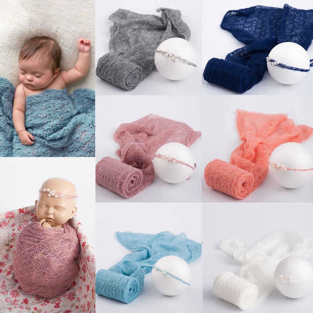 Baby Photoshoot Wrap Cloth 6pcs All Newborn Photography Props