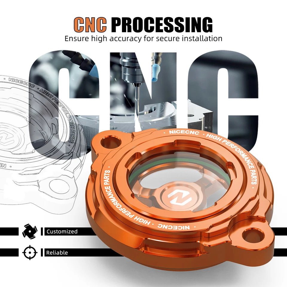 Clear Oil Filter Cover Cap For Husqvarna FE501S 2015-2016 Husaberg FE 450 09-14 - Image 4 of 4