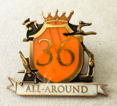 NEW GYMNASTICS Score Lapel Pin ~ALL-AROUND 36~ AA