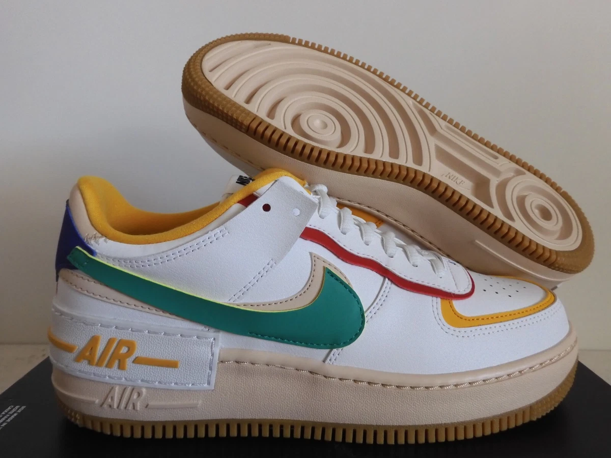 NIKE AIR FORCE 1 NIKE AF1 SHADOW SUMMIT WHITE NEPTUNE GREEN SZ 9.5
