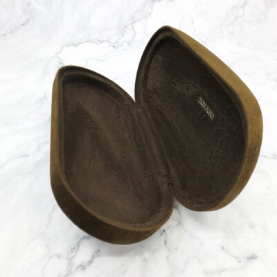 Tom Ford Sunglasses Case Brown Velvet Hard Clamshell | eBay display picture 3
