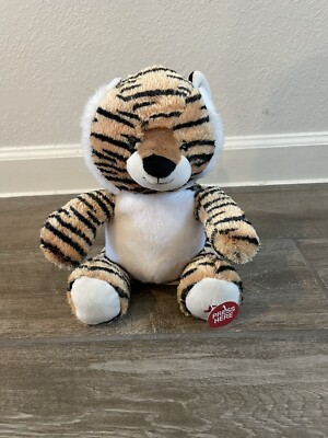 Cuddle Barn 9 in Tall Soft Growling Tiger Plush EUC Working Adorable!