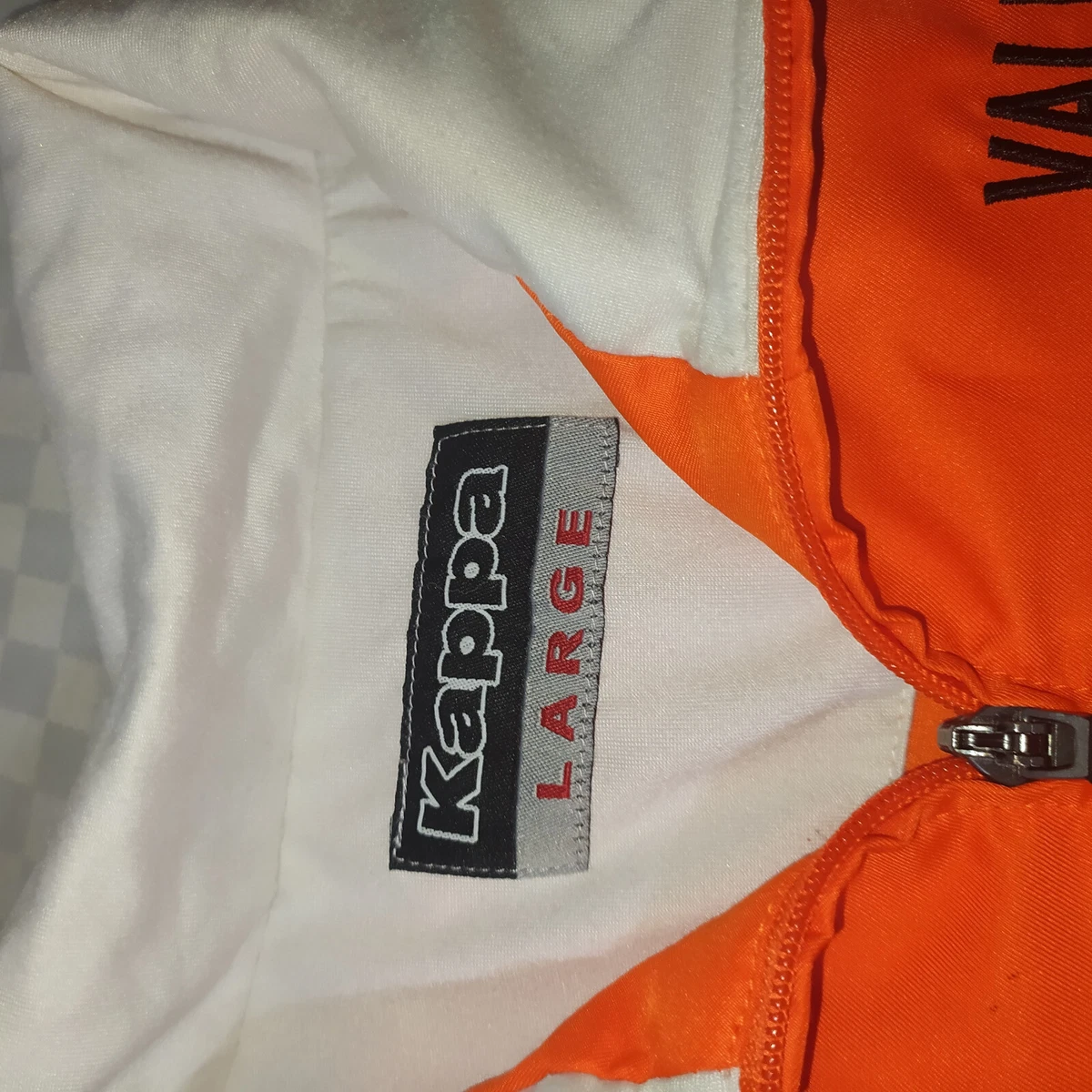 KAPPA GARA VALENCIA C.F. FOOTBALL ZIP SUIT JERSEY Size L SOCCER JERSEY LEAGUE