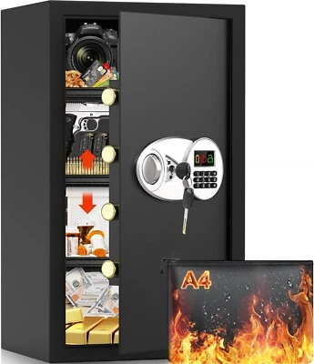 Möbeltresor Safe Tresor Sicherheit mit feuerfester Geldkassette Zahlen B717 - Bild 1 von 4
