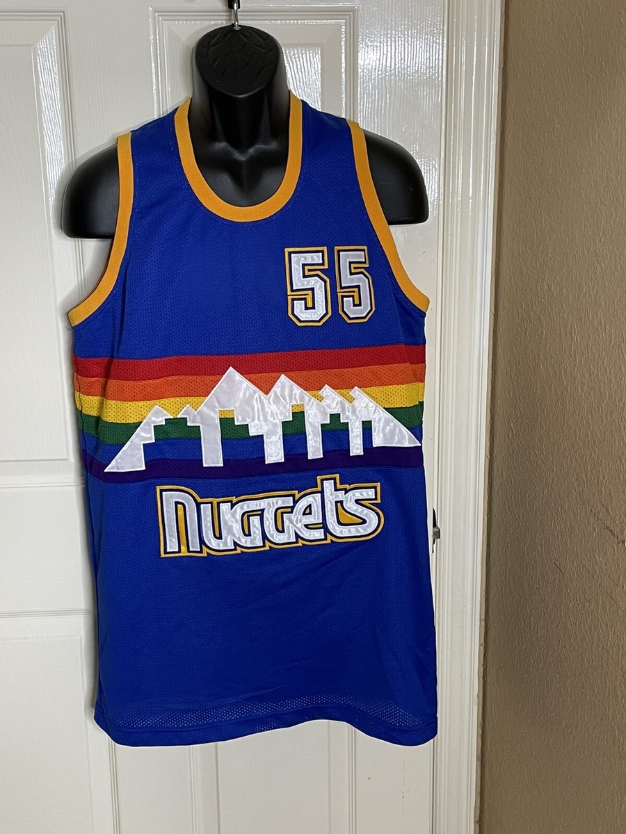 Dikembe Mutombo #55 Denver Nuggets 1991-92 Throwback Jersey Large