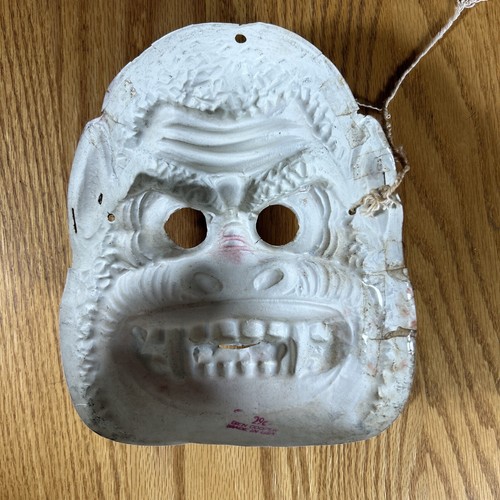 Vintage Halloween Mask King Kong 1960's Ben Cooper Original Glow In The Dark - Picture 18 of 24