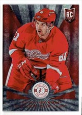 2013-14 TOTALLY CERTIFIED PLATINUM RED XAVIER OUELLET 006/100 DETROIT RED WINGS
