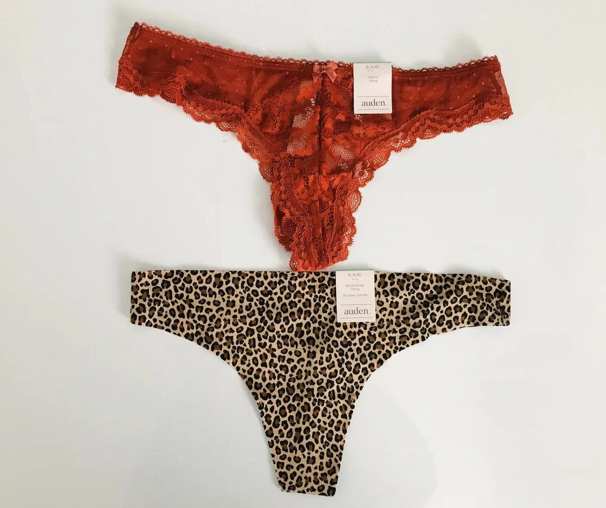 2 Auden Intimates Fashion Thong & Bonded Edge Thong Size S (4-6) NWT!!! ✨