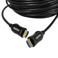 Logico HDFB100BK 8K @ 60Hz 48 Gbps Fiber Optic HDMI Cable Ultra HD - 100 Ft.