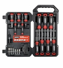 NEW Hart Screwdriver Set - 55 Piece Magnetic Tip Screwdrivers Hexagonal Shafts
