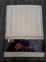 Catherine Lansfield Glamour Luxury Lined Curtains Oyster Beige 66 x 72