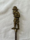 Vintage Turkish Stainless Steel Brass Shish Kabob Lamb BBQ Skewers Lot, Antique  — photo 5