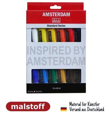 TALENS Amsterdam Acrylfarbe Intro II mit 12x20ml Tuben bei Malstoff
