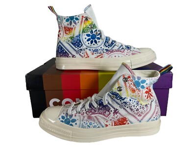 エンボスいろいろ Converse Chuck 70 Hi Pride Rainbow Paisley Sneaker A02266C