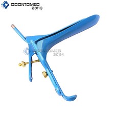 Blue Coated LLETZ LEEP Pederson Vaginal Speculum Medium Gynecology Surgical
