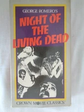 Night of the Living Dead 1968 VHS Tape. Crown Movie Classics (#4691)