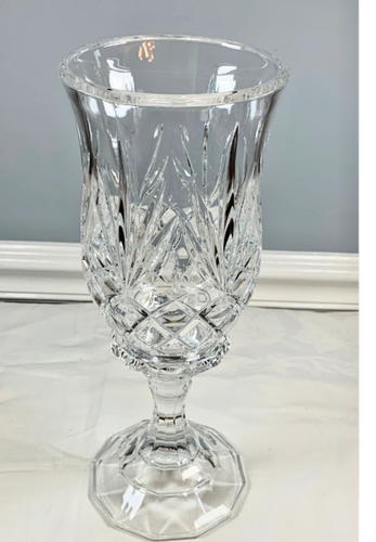 DE COLECCIÓN DEPLOMB CRISTAL 24% VIDRIO CORTE HURACÁN CANDELABRO PILAR CABAÑA - Imagen 6 de 13