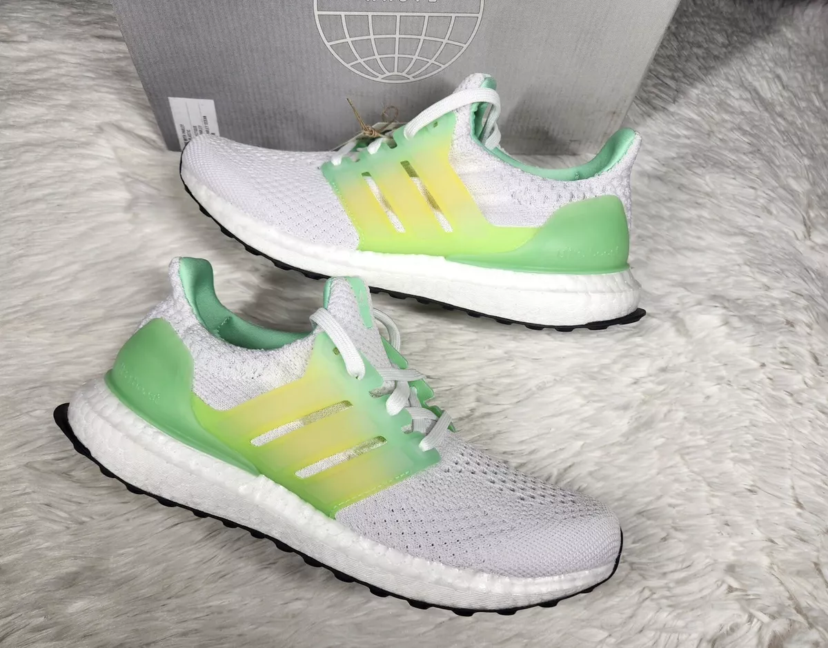 Adidas Ultraboost DNA 5.0 White Neon Lime Green 4.0Ultra Boost sz