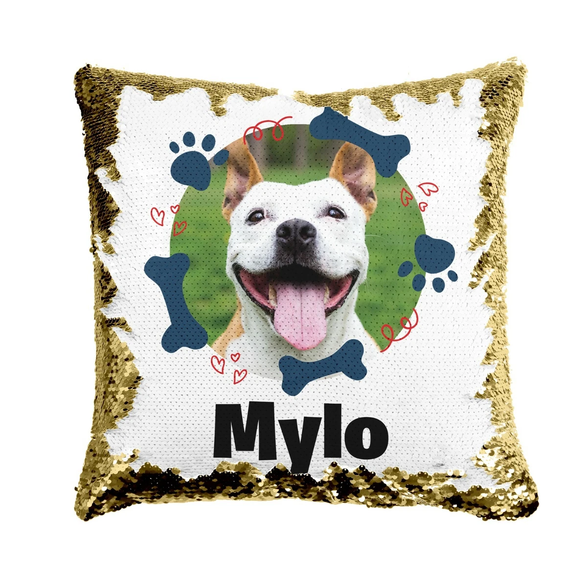 Sequin dog pillow cheap