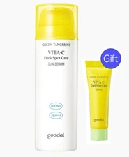 Goodal Green Tangerine Vita C Dark Spot Sun Serum 50ml+ GIFT* Fast FREE ship CA!