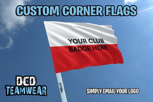 Personalised Football Corner Flags Multicoloured Set of 4 Flags Only - Picture 6 of 20