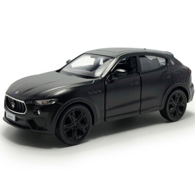 1:36 Maserati Levante GTS Model Car Metal Diecast Toy Cars 2 Doors Open Black