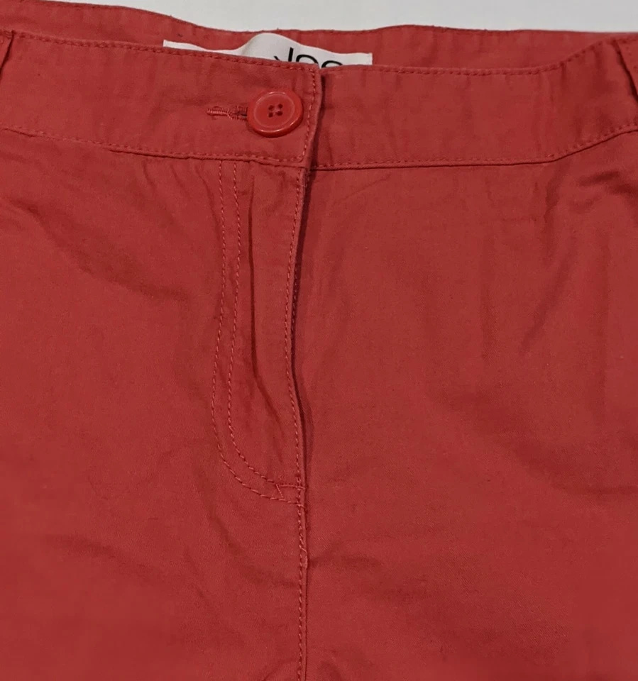 Bermuda chino laranja feminina Joe Fresh tamanho 12 - Imagem 2 de 4