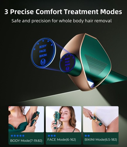 Epilatore Luce Pulsata Laser Donna 3 Livelli IPL 600-1200NM Corpo Ascelle - Foto 22 di 36