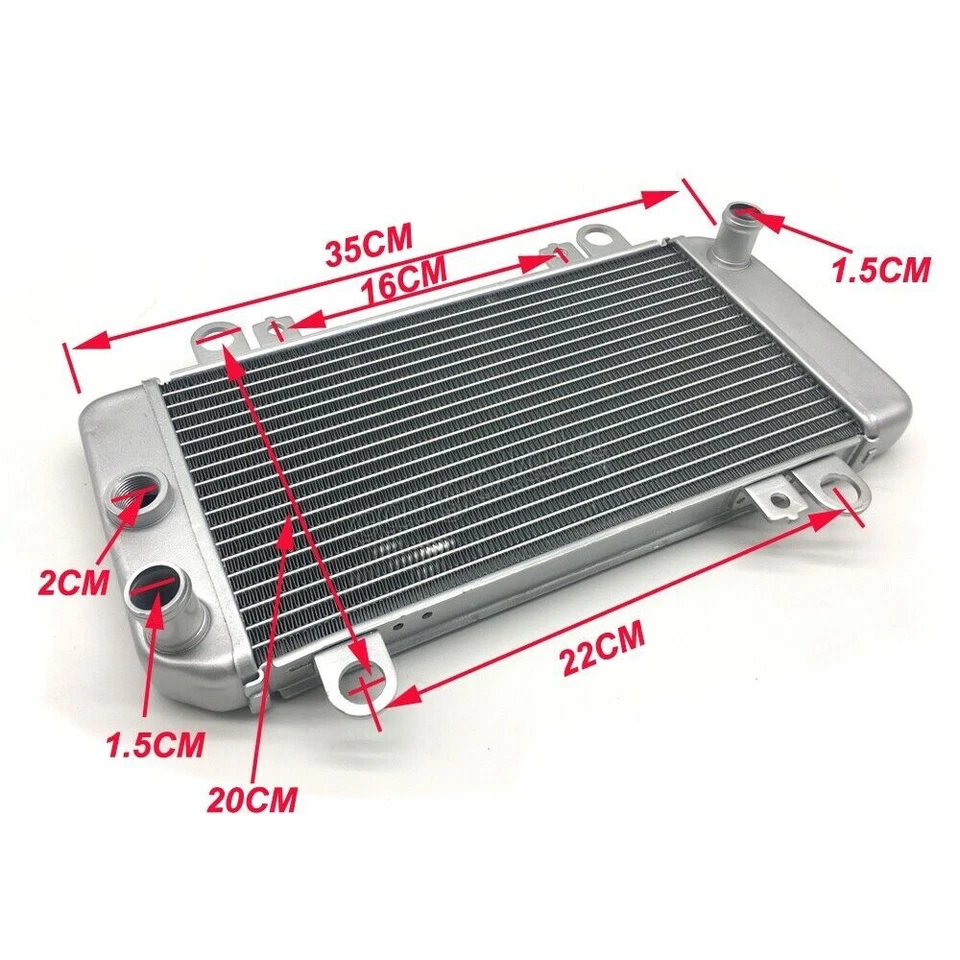 Aluminum Radiator For Kawasaki Ninja 250R EX 250 EX250 EX250J 2008-2012 Foto 4 de 4