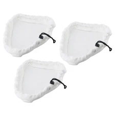 3XReplacement Pads Triangle Cloth For Steam Mop Washable Microfibre Cleaner Part