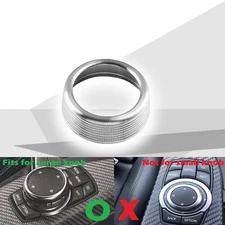 Silver I-Drive Navi Multimedia Knob Ring Cover Fits 14-22 F10 G30 540i 550i M5
