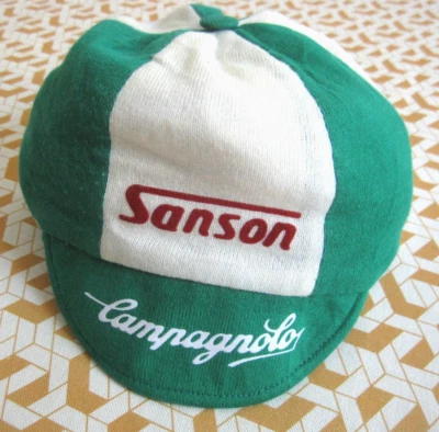 Casquette Cycliste Sanson Campagnolo années 80'S Vintage vélo Cap retro cycling - Photo 1/4
