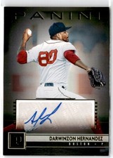 2019 Panini Chronicles #PS-DH Darwinzon Hernandez Panini Signatures EX