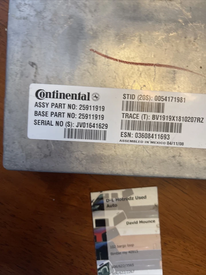 Módulo de control continental - GM (25911919) 25911919 Buick Cadillac Chevy GMC Foto 3 de 4