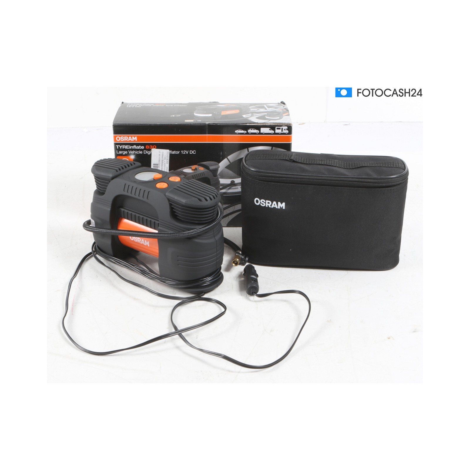 Osram TYREinflate 830 Compressor Tire Inflator Work Light... + Defect (283630)