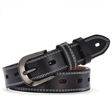 Women's Leather Belt Genuine Cowskin Adjustable Casual Match Waist Wear Belts