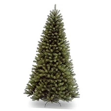  Artificial Full Christmas Tree, Green, North Valley Spruce, Includes Stand, 7 
