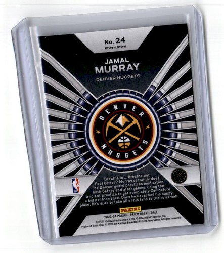 2023-24 Panini Prizm #24 Jamal Murray Dominance Prizms Green - Bild 2 von 2