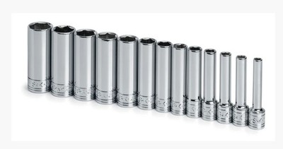 SK 1/4'' Drive Deep Metric Socket Set 13 Piece Made In USA SK Professional Tools 