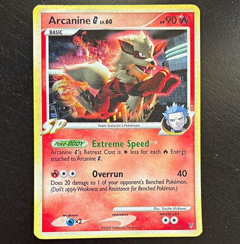 Pokemon Arcanine G 15/147 Holo Rare SP Supreme Victors 2009 HP