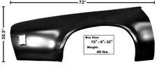 1973-77 Chevrolet Chevelle Quarter Skin - Rh
