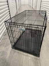 iCrate Midwest Home for Pets Large Collapsible Dog Crate with Tray Black 36"
