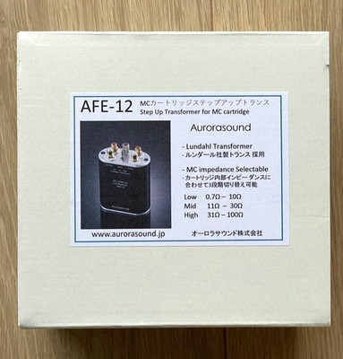 Aurorasound AFE-12 MC Step-Up Transformer | High-End Phono Audio Japan